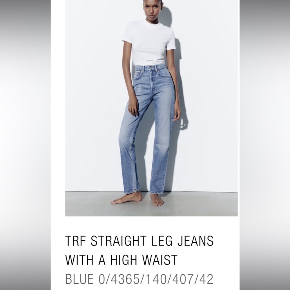 Womens Zara straight jeans size 10